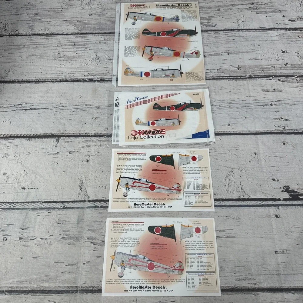 AeroMaster Products Decals 1/48 - Shoki Tojo Collection (Part 2) - 48-170